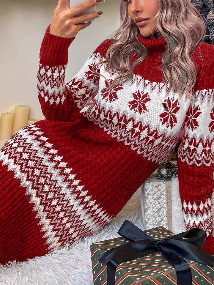 Maria | Christmas Sweater Dress