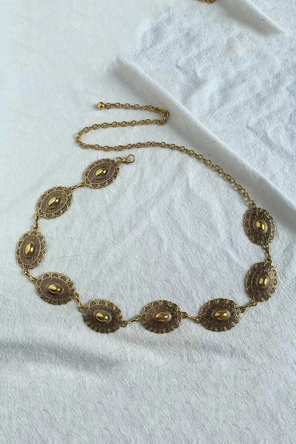 Raegan | Retro Geometric Waist Chain