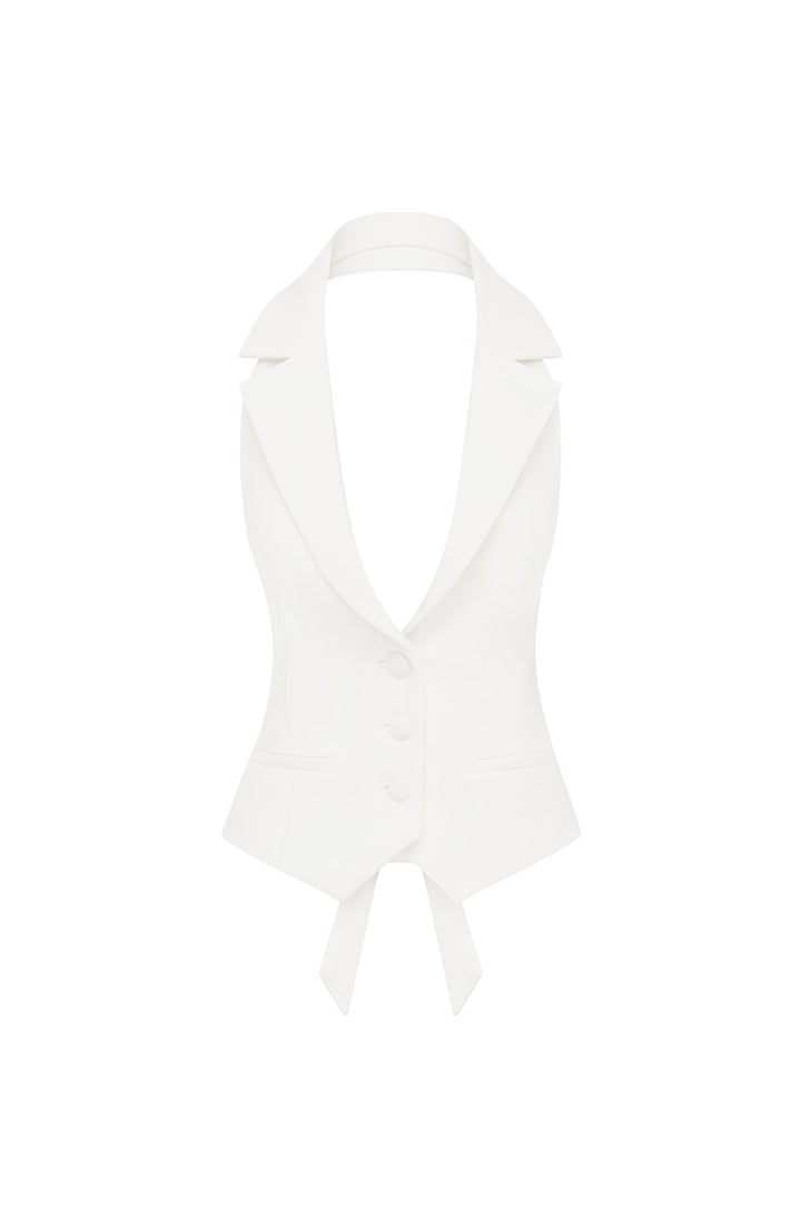 Ashlyn - Halter-neck Collar Top