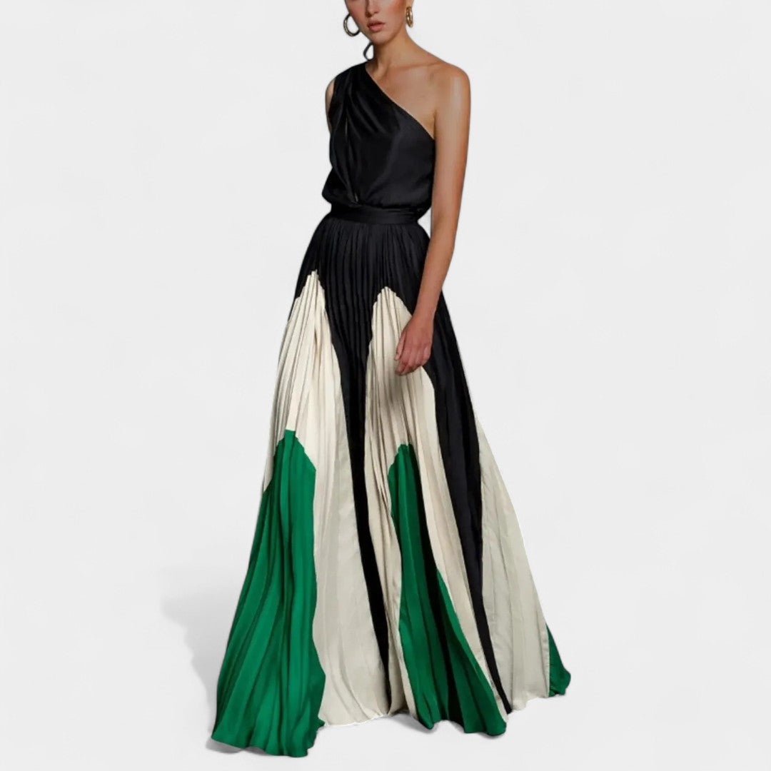 Poppy | Elegant One-Shoulder Maxi Dress