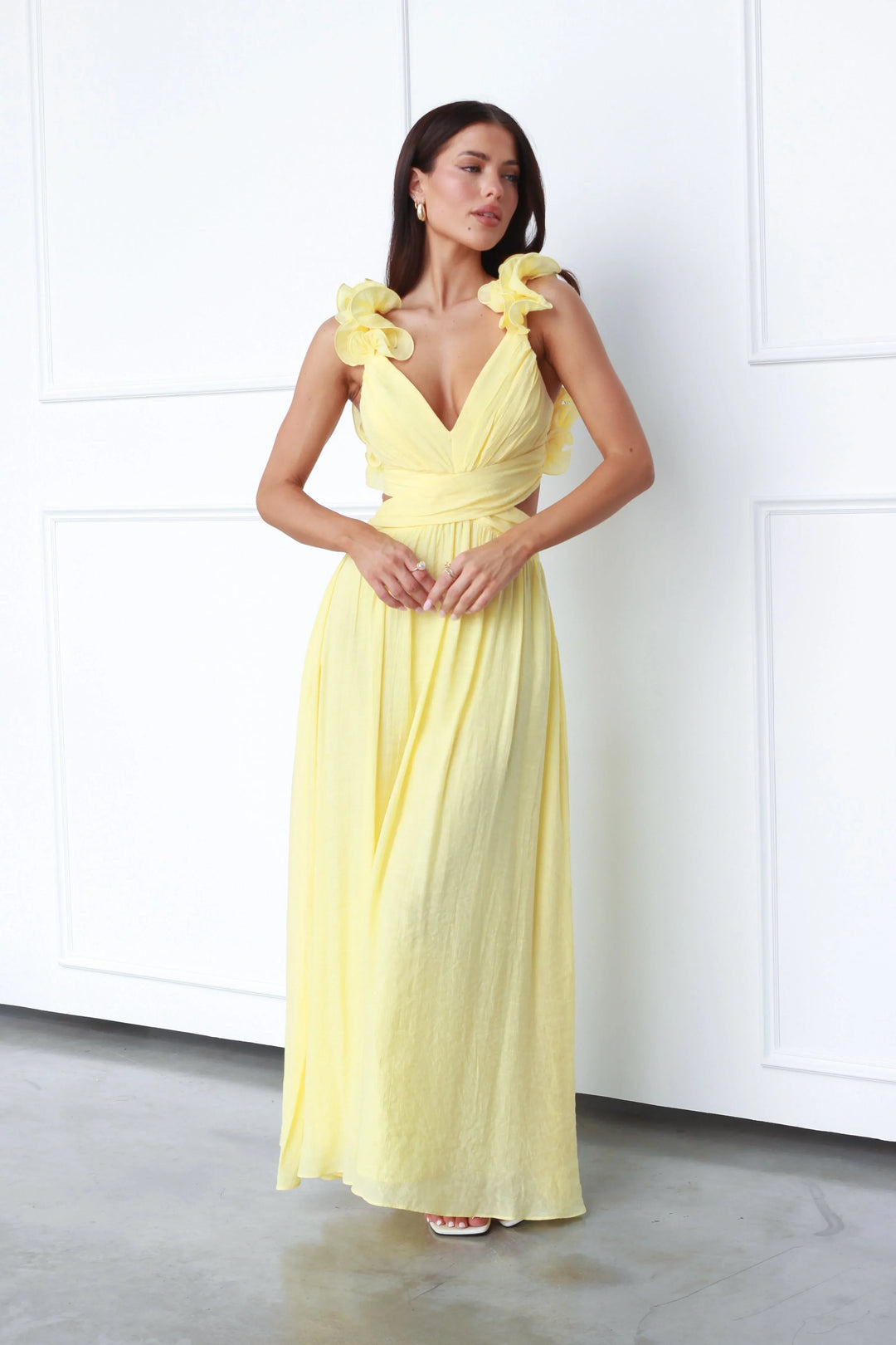Lanae | Elegant Dress With Deep V-Neck