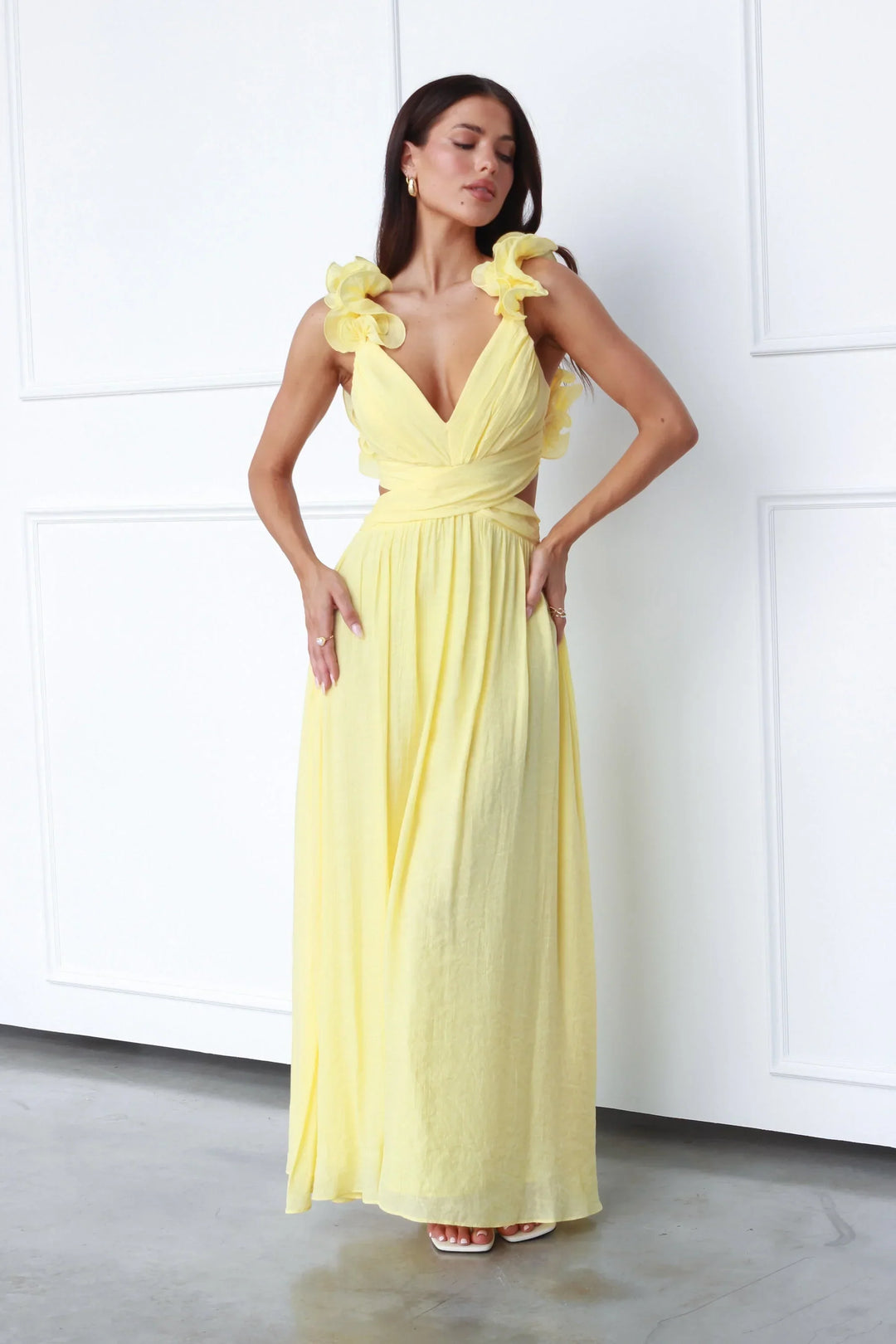 Lanae | Elegant Dress With Deep V-Neck