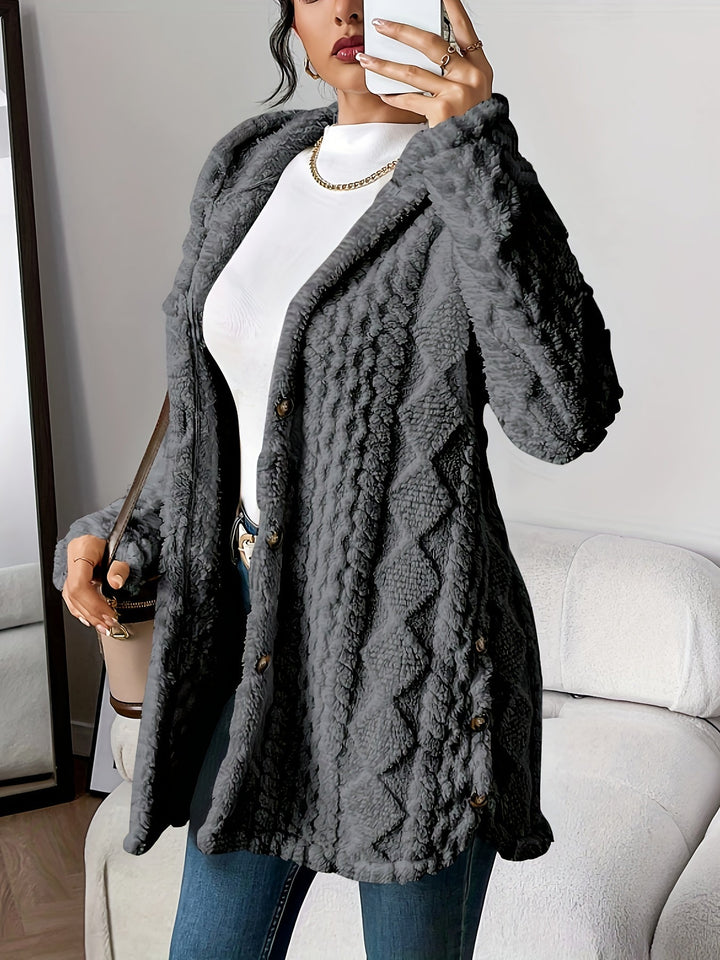 Jessica | Plush Hooded Cardigan