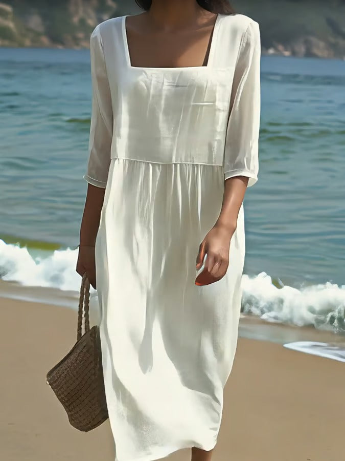 Amelia | Elegant Linen Dress