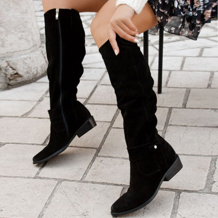 Layla | Suede Elegant Knee-High Boots